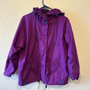 Eddie Bauer Vintage Warm Winter Ski Coat Women’s Small Purple Blue Jacket